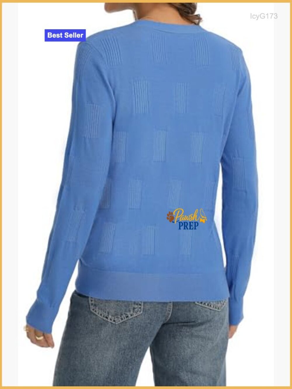 Lightweight Ribbed Knit Cardigan V Neck Button Down Long Sleeve Solid Layering - Picture 6 of 7